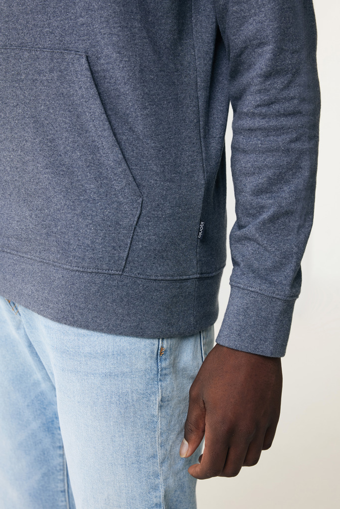 Torres recycled cotton hoodie undyed, heather navy