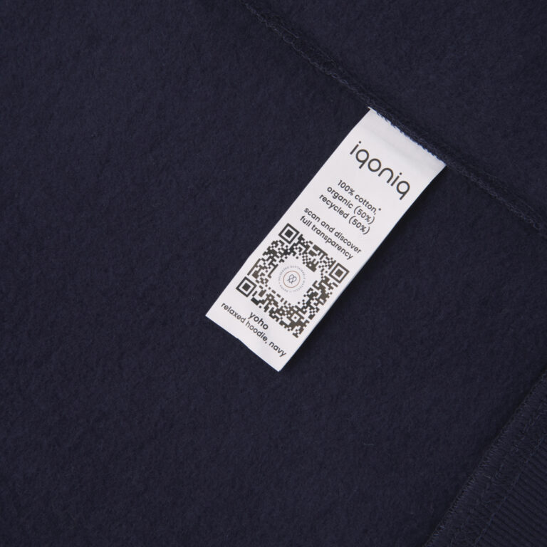 Yoho Sudadera Capucha Relax Fit Algodón Reciclado, azul mari