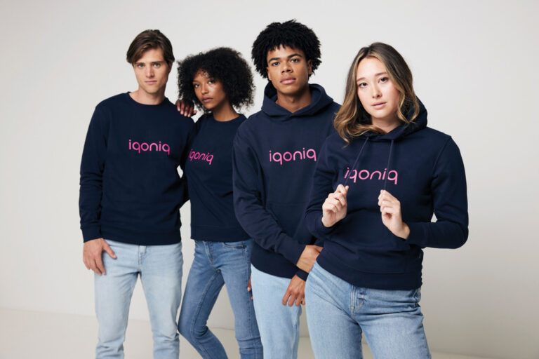 Yoho Sudadera Capucha Relax Fit Algodón Reciclado, azul mari