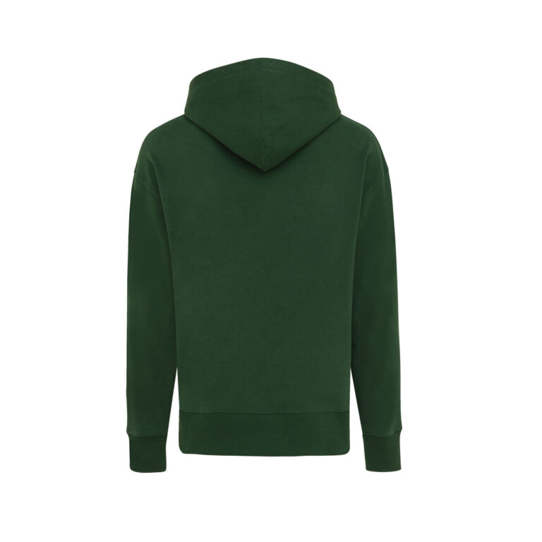 Yoho gerecycled katoen relaxed hoodie, forest green