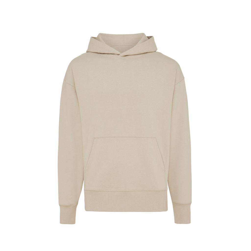 Yoho recycled cotton relaxed hoodie, desert