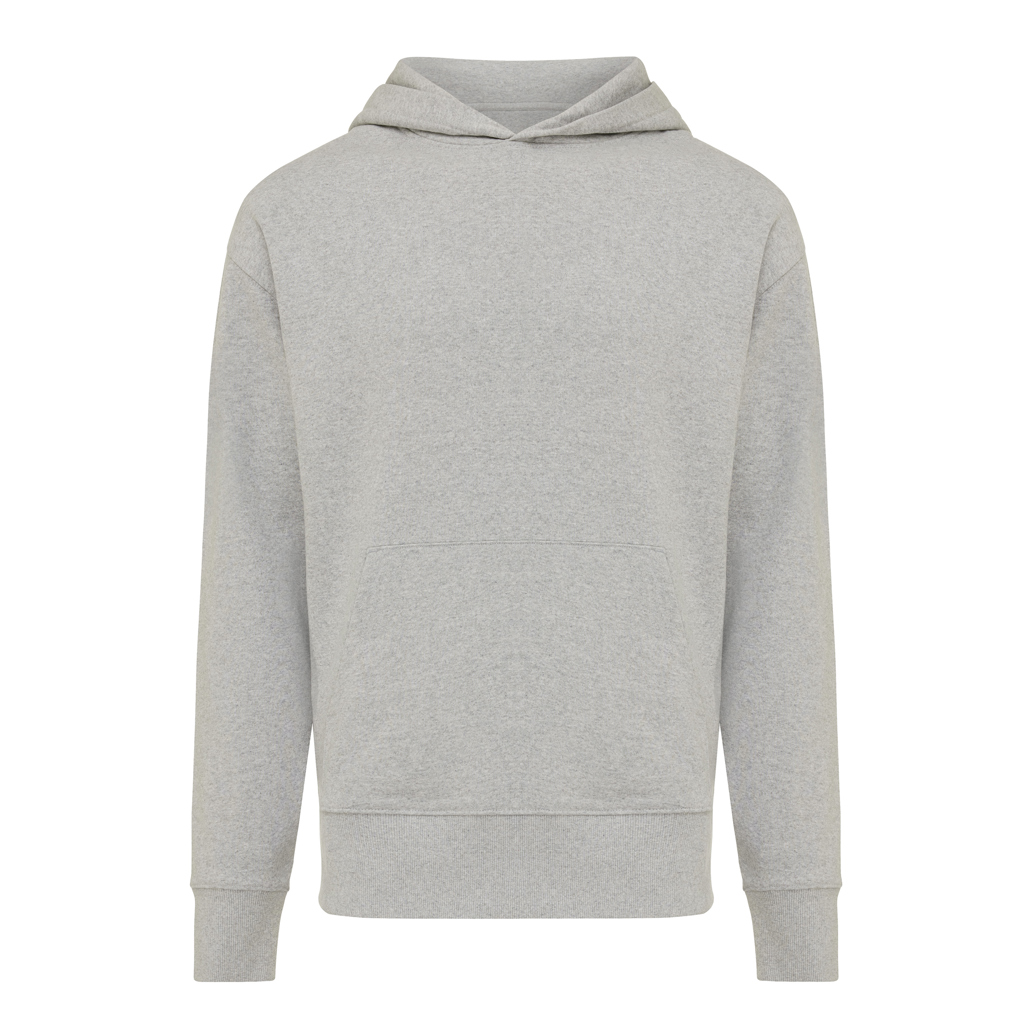 Yoho gerecycled katoen relaxed hoodie, heather grey
