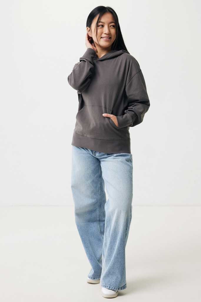 Yoho Relax-Hoodie aus recycelter Baumwolle, anthrazit