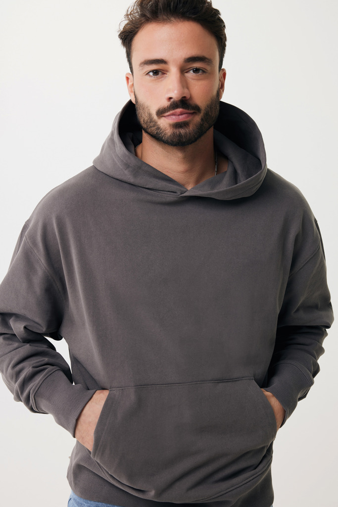Yoho Relax-Hoodie aus recycelter Baumwolle, anthrazit