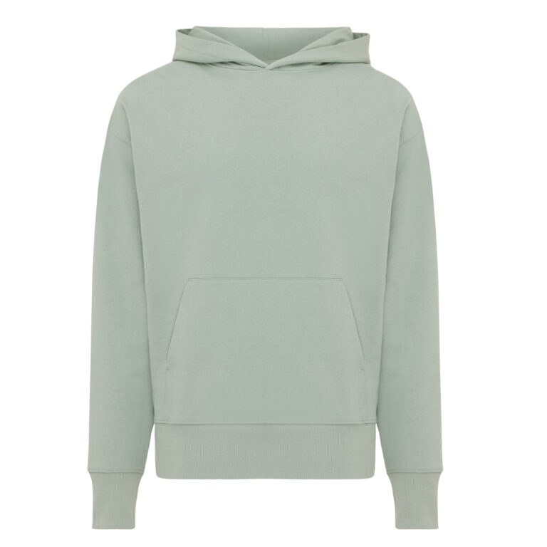 Yoho recycled cotton relaxed hoodie, iceberg green