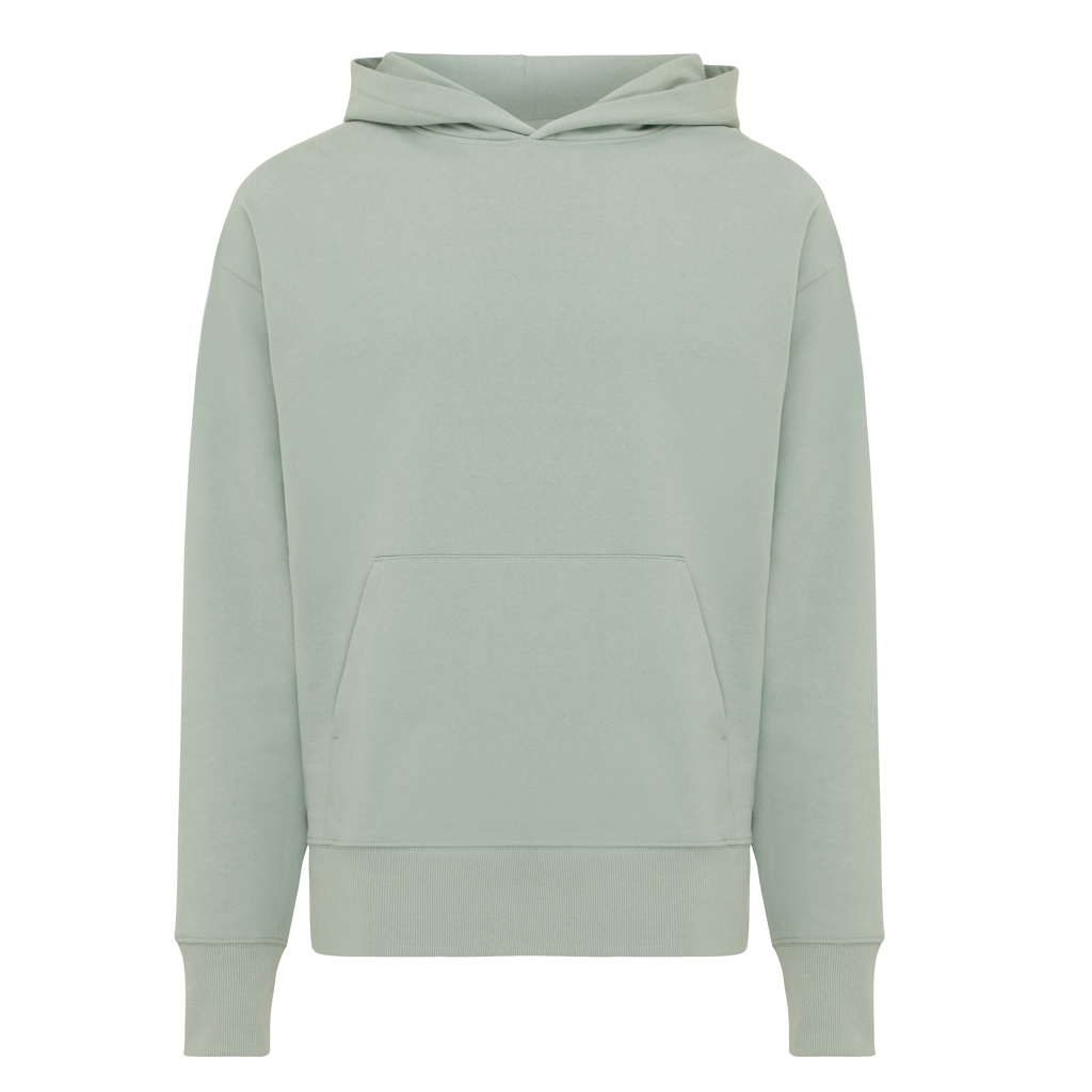 Sweat à capuche en coton recyclé Yoho, Iceberg green