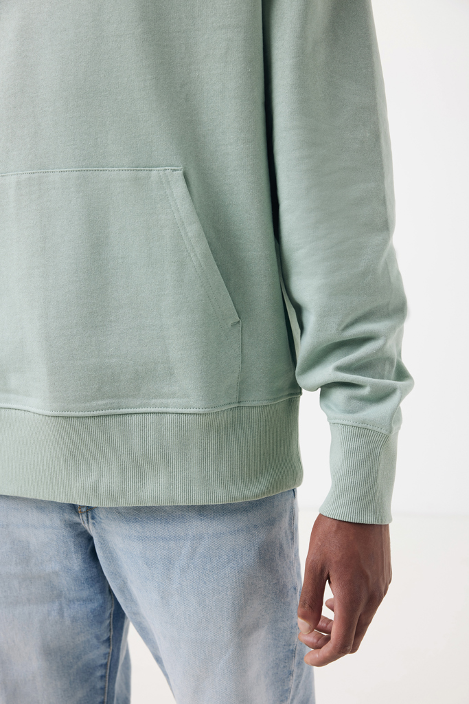 Yoho recycled cotton relaxed hoodie, iceberg green