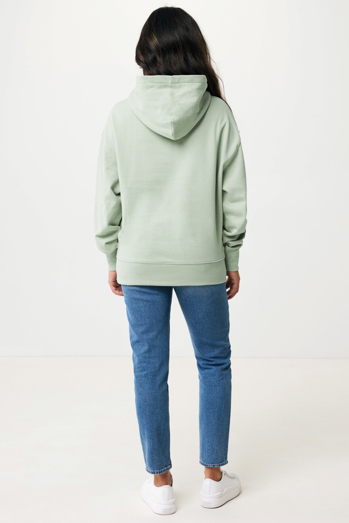 Yoho recycled cotton relaxed hoodie, iceberg green