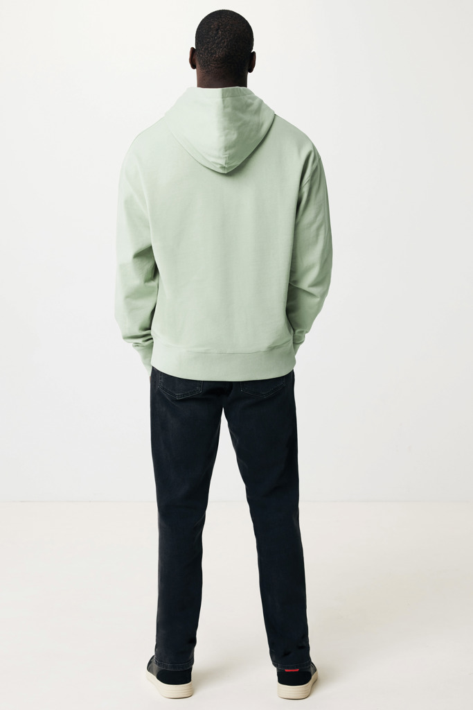Yoho recycled cotton relaxed hoodie, iceberg green