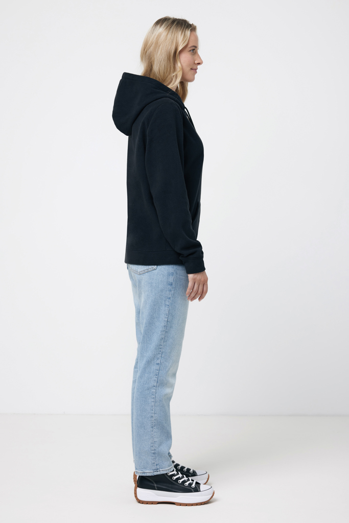 Felpa con cappuccio Trivor in micropile rPET, nero