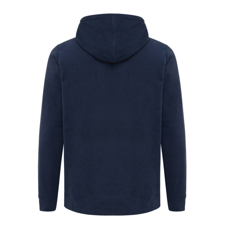Trivor gerecycled polyester fleece hoodie, donkerblauw