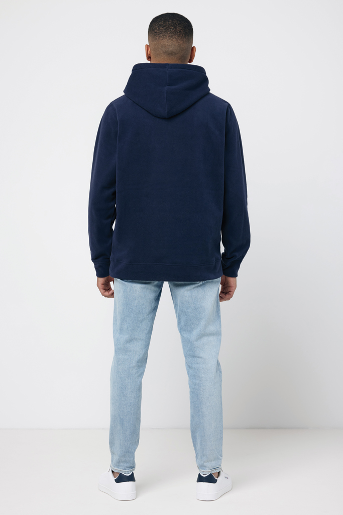 Trivor gerecycled polyester fleece hoodie, donkerblauw
