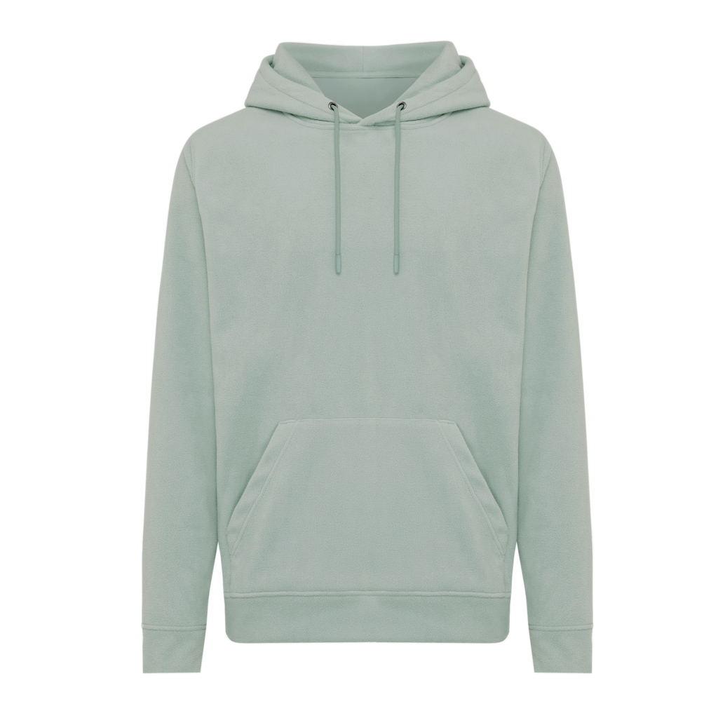 Trivor gerecycled polyester fleece hoodie, iceberg green