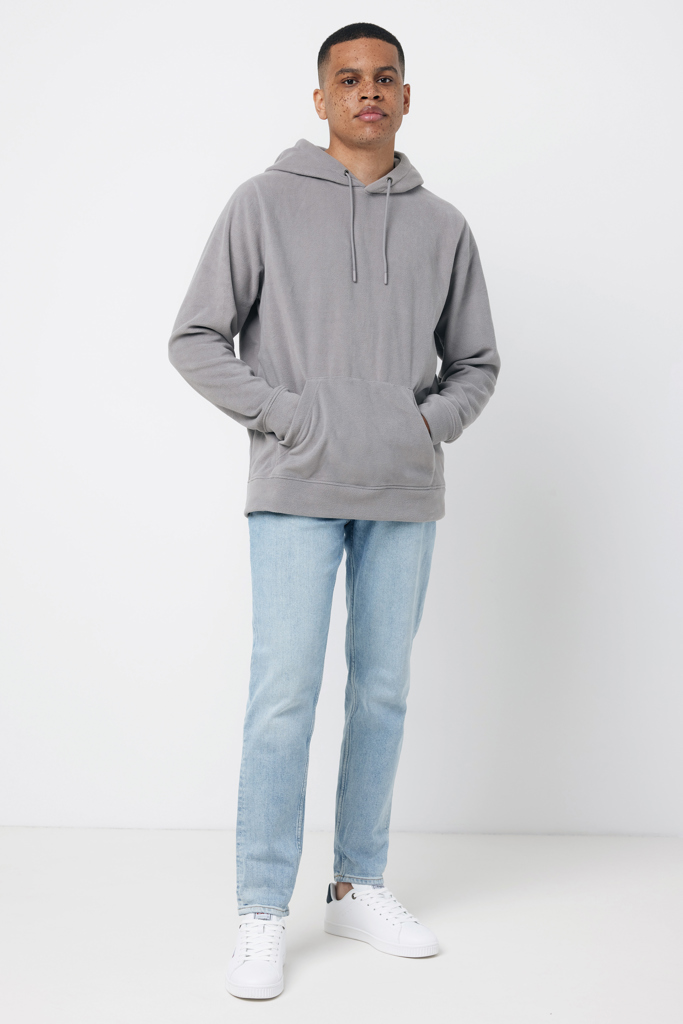 Trivor gerecycled polyester fleece hoodie, storm grey