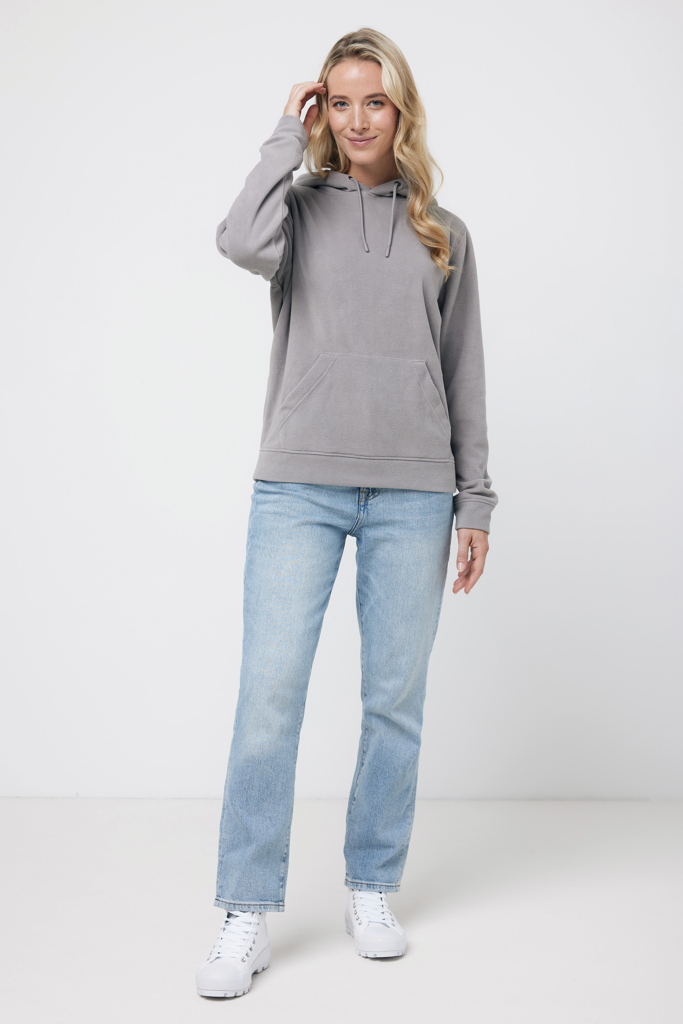 Trivor gerecycled polyester fleece hoodie, storm grey