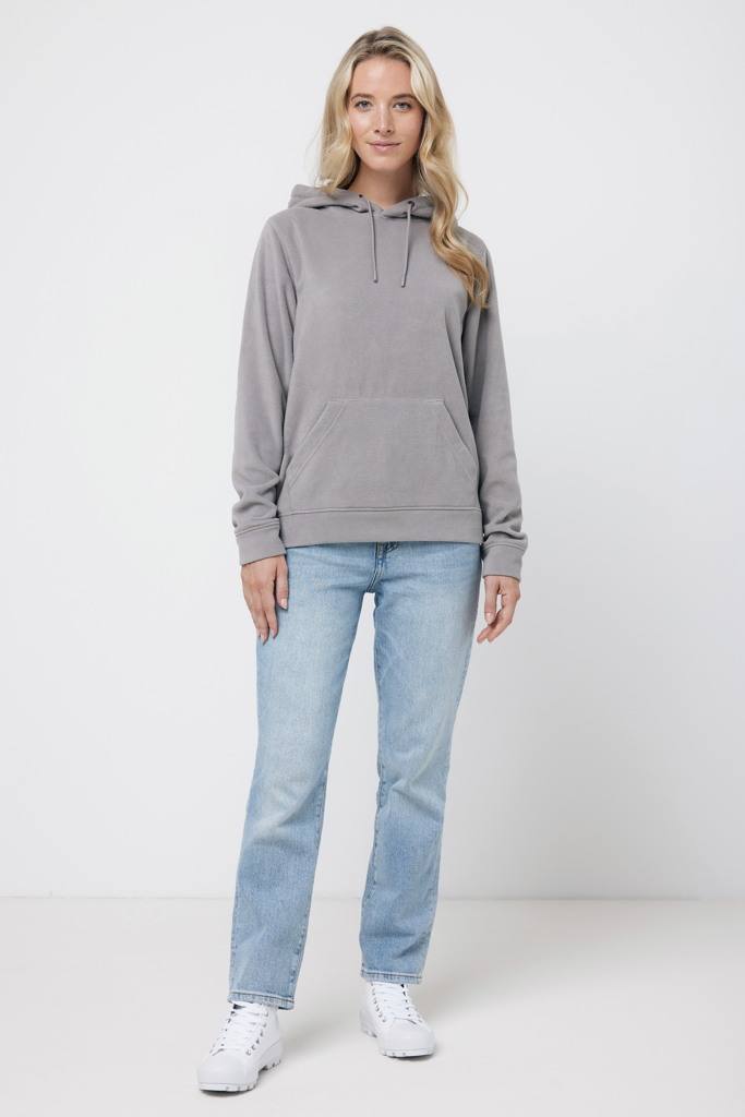 Trivor gerecycled polyester fleece hoodie, storm grey