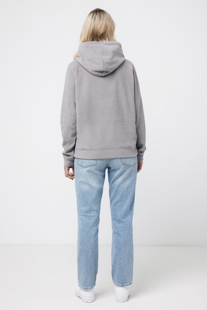 Trivor gerecycled polyester fleece hoodie, storm grey