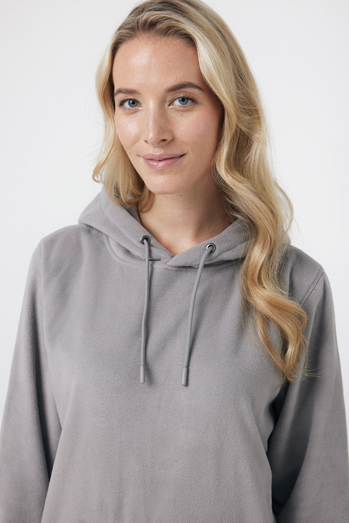 Trivor gerecycled polyester fleece hoodie, storm grey