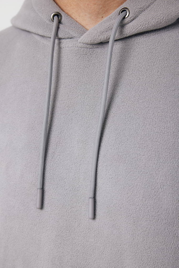 Trivor gerecycled polyester fleece hoodie, storm grey