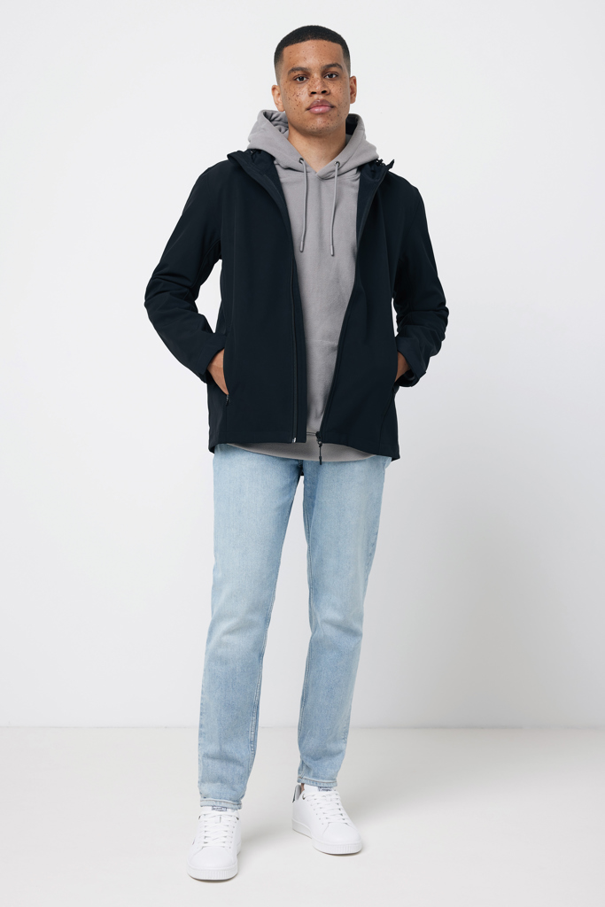 Trivor gerecycled polyester fleece hoodie, storm grey