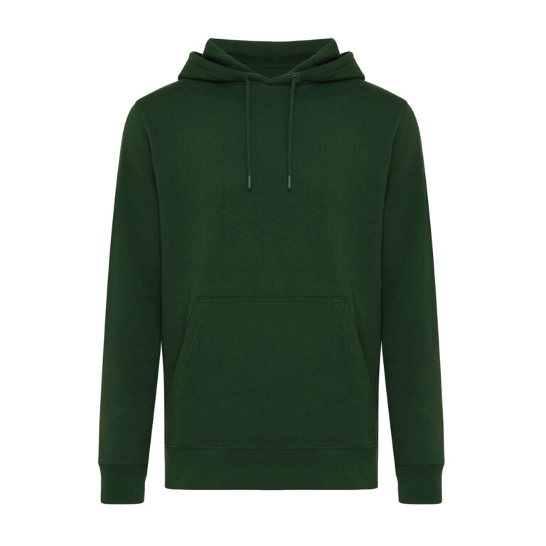 Rila lättvikt hoodie i återvunnen bomull, forest green