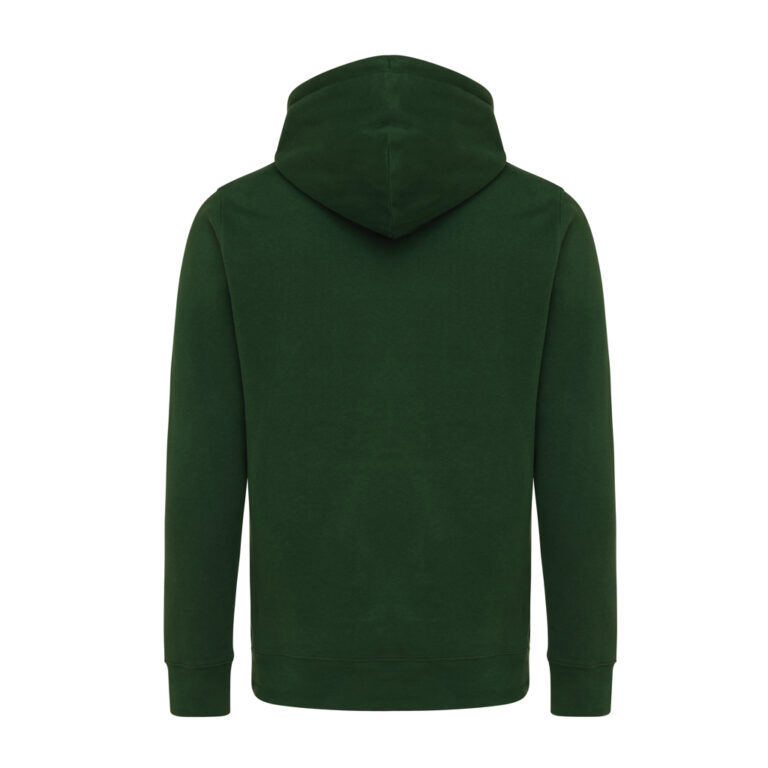 Rila lättvikt hoodie i återvunnen bomull, forest green