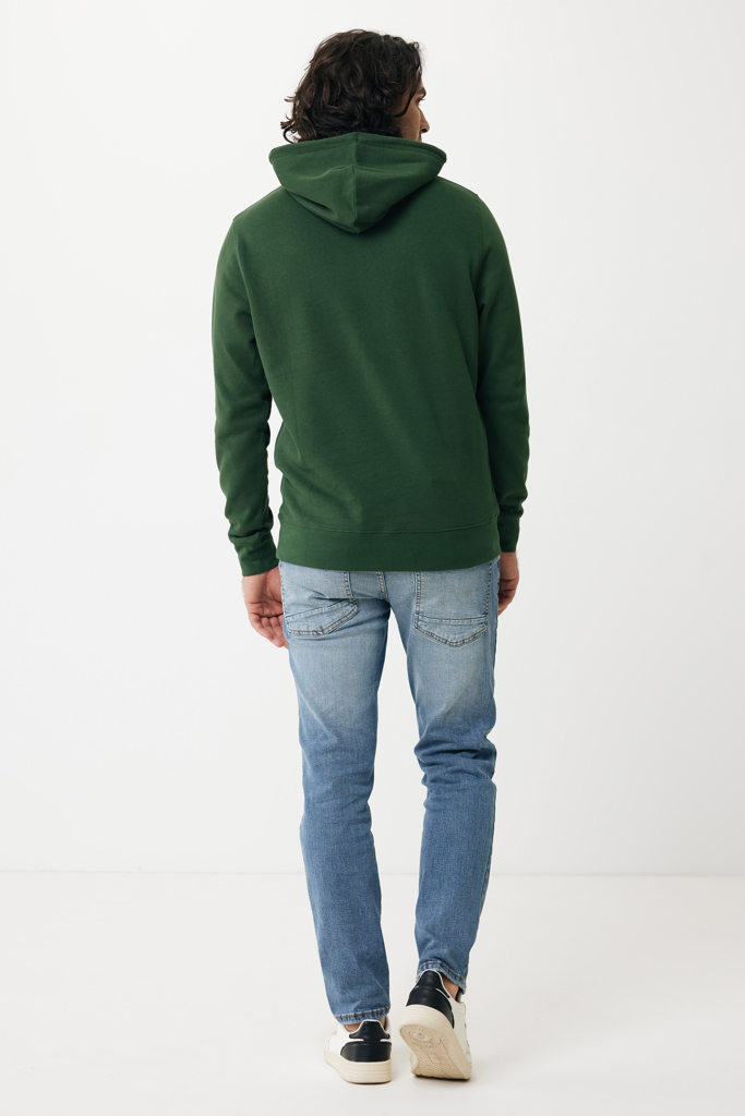 Rila lättvikt hoodie i återvunnen bomull, forest green