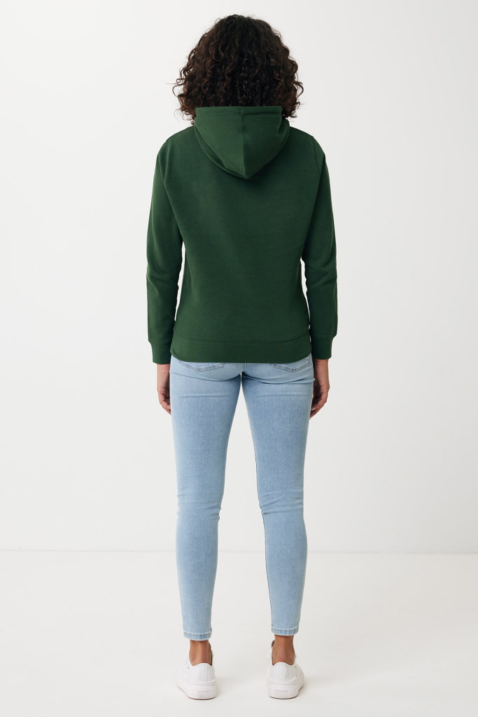 Rila lättvikt hoodie i återvunnen bomull, forest green