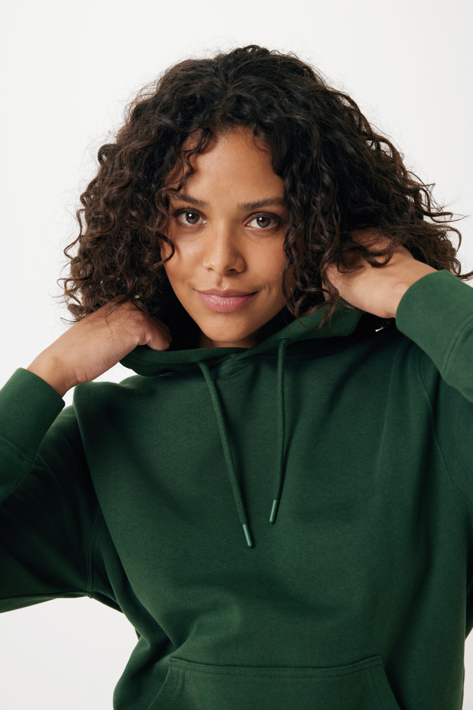 Rila lättvikt hoodie i återvunnen bomull, forest green