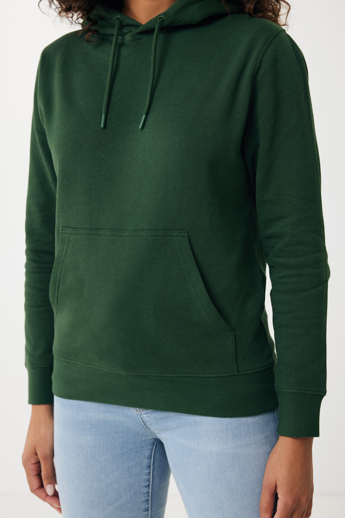 Rila lättvikt hoodie i återvunnen bomull, forest green