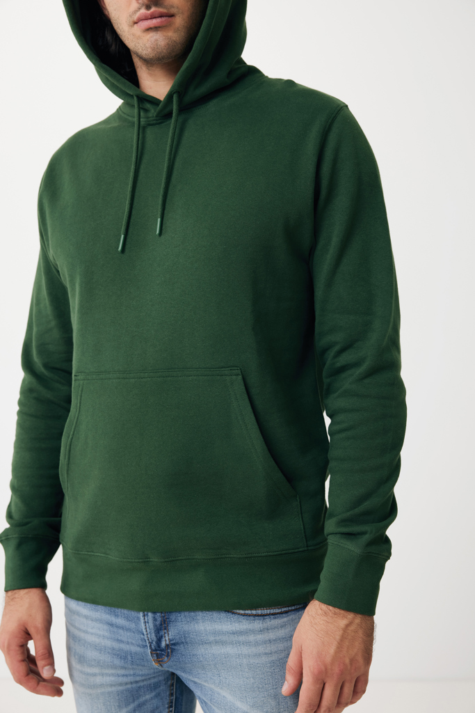 Rila lättvikt hoodie i återvunnen bomull, forest green