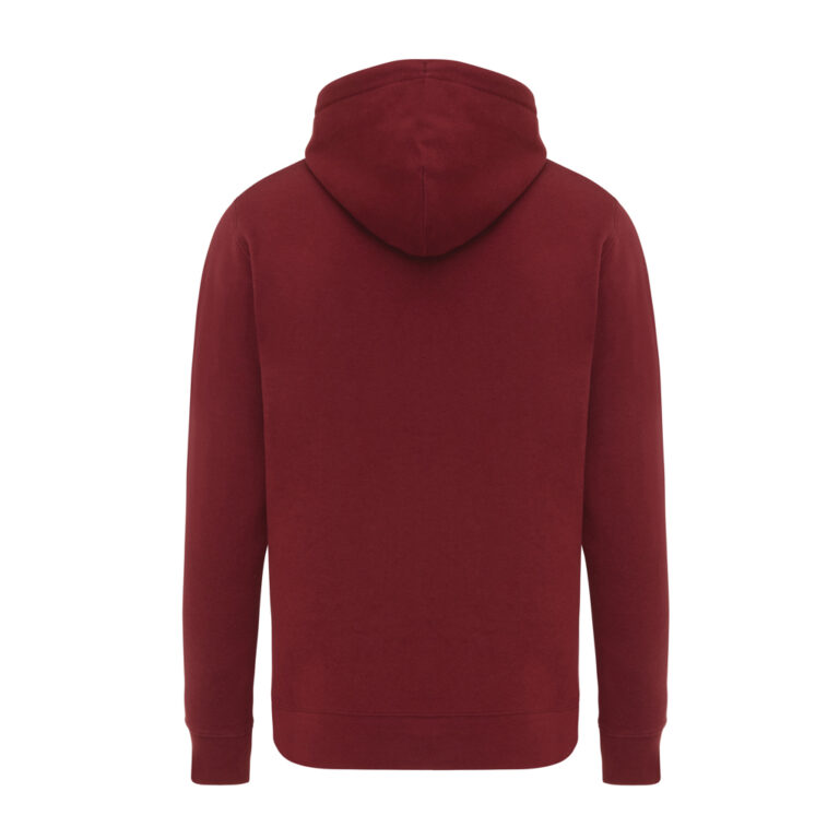Rila lichtgewicht gerecycled katoen hoodie, bordeauxrood