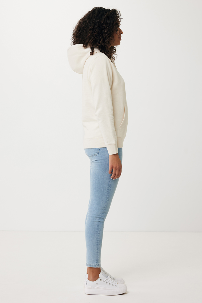 Sweater à capuche léger en coton recyclé Rila, natural raw