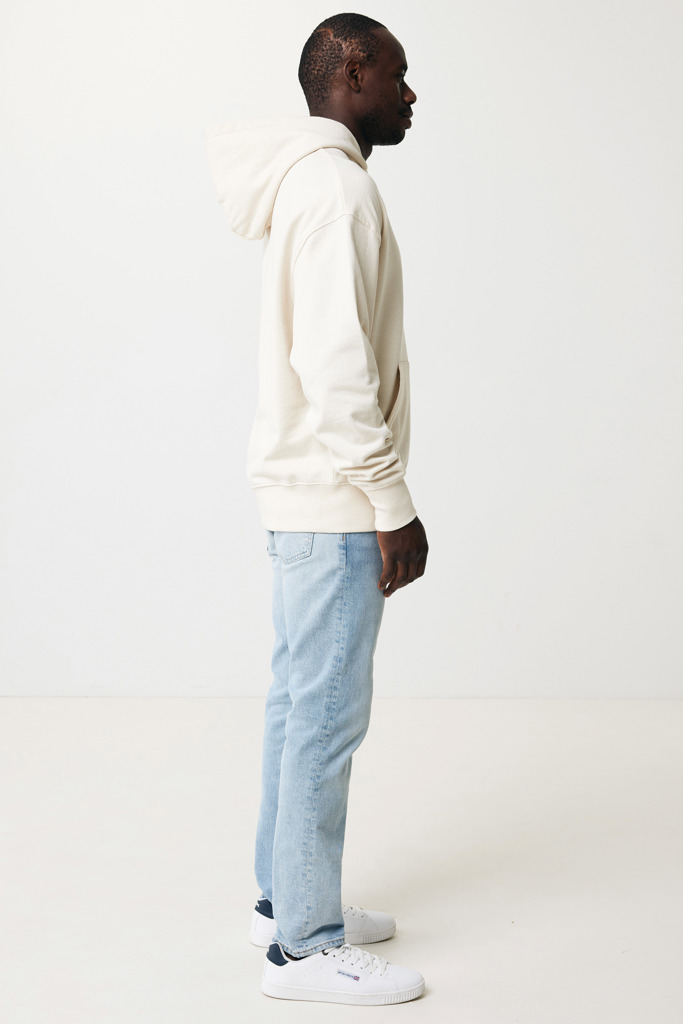 Sweater à capuche léger en coton recyclé Rila, natural raw