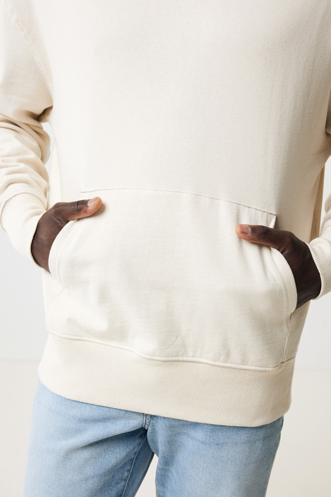 Sweater à capuche léger en coton recyclé Rila, natural raw