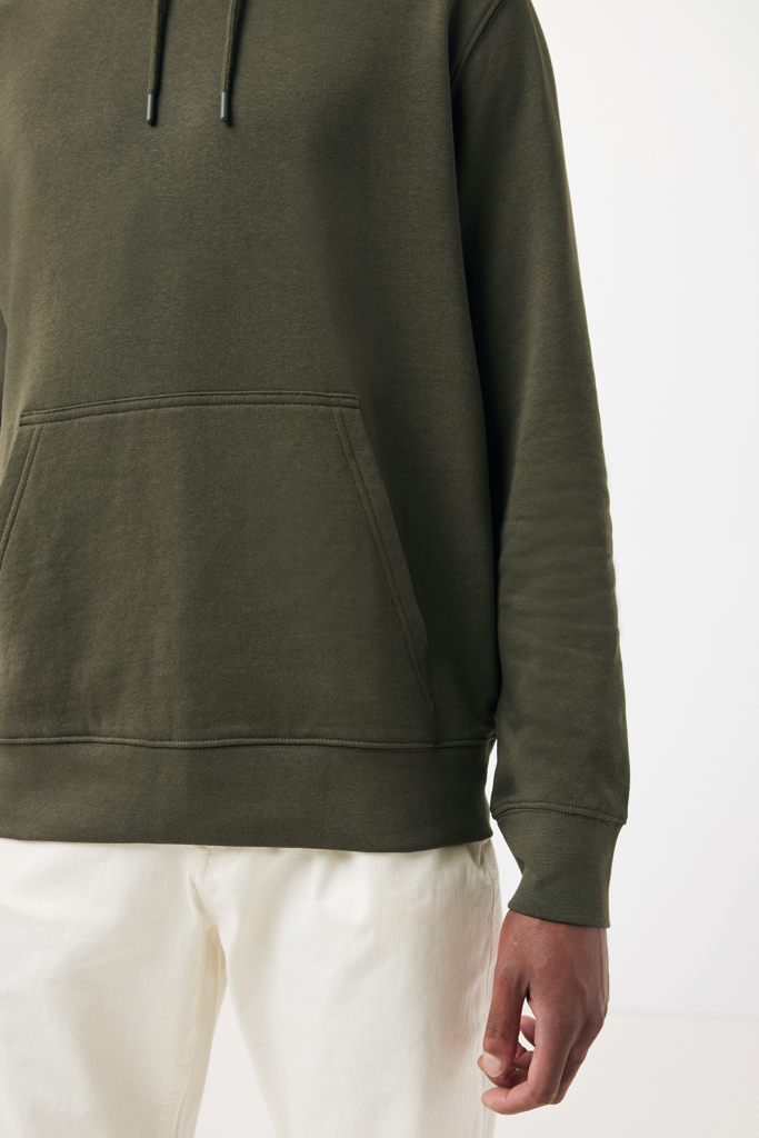 Sweater à capuche léger en coton recyclé Rila, kaki