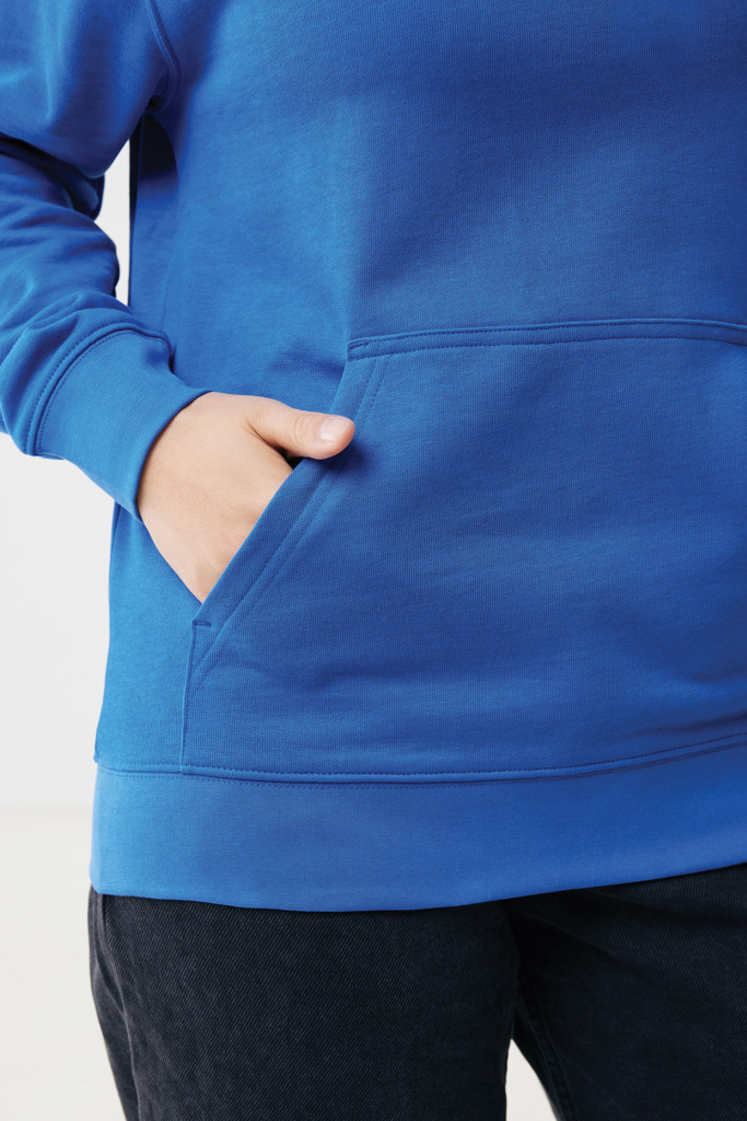 Felpa con cappuccio Rila in cotone riciclato, blu royal
