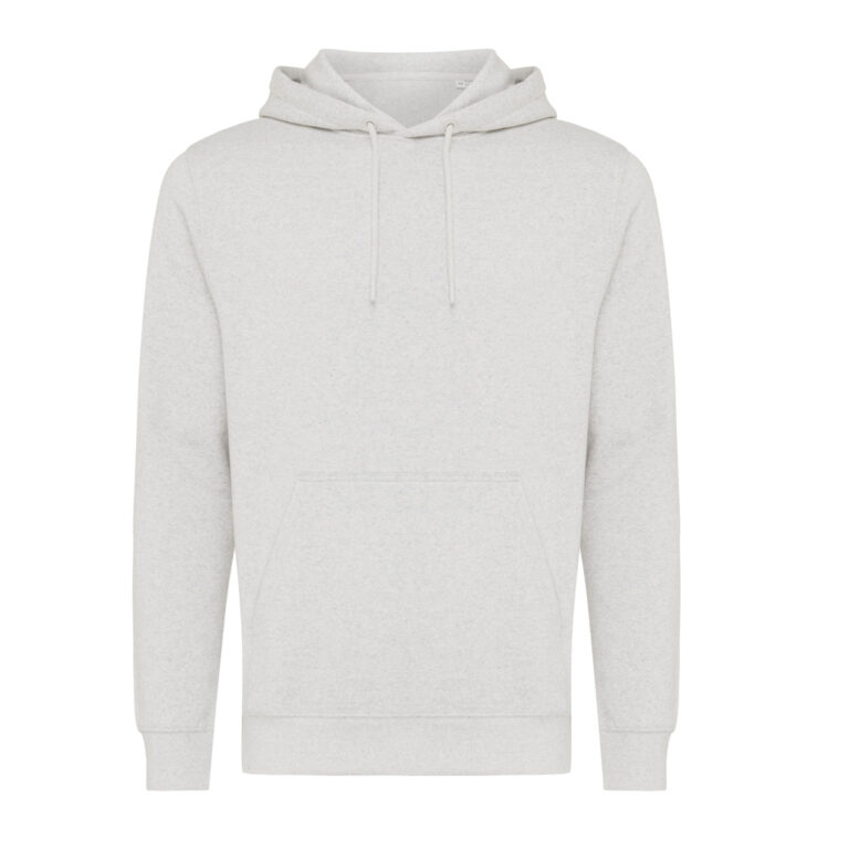 Rila lichtgewicht gerecycled katoen hoodie, light heather gr
