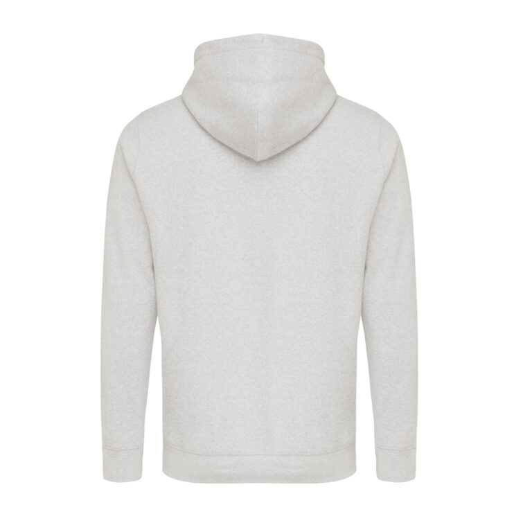 Rila lichtgewicht gerecycled katoen hoodie, light heather gr