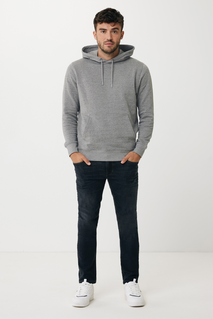 Sweater à capuche léger en coton recyclé Rila, light heather