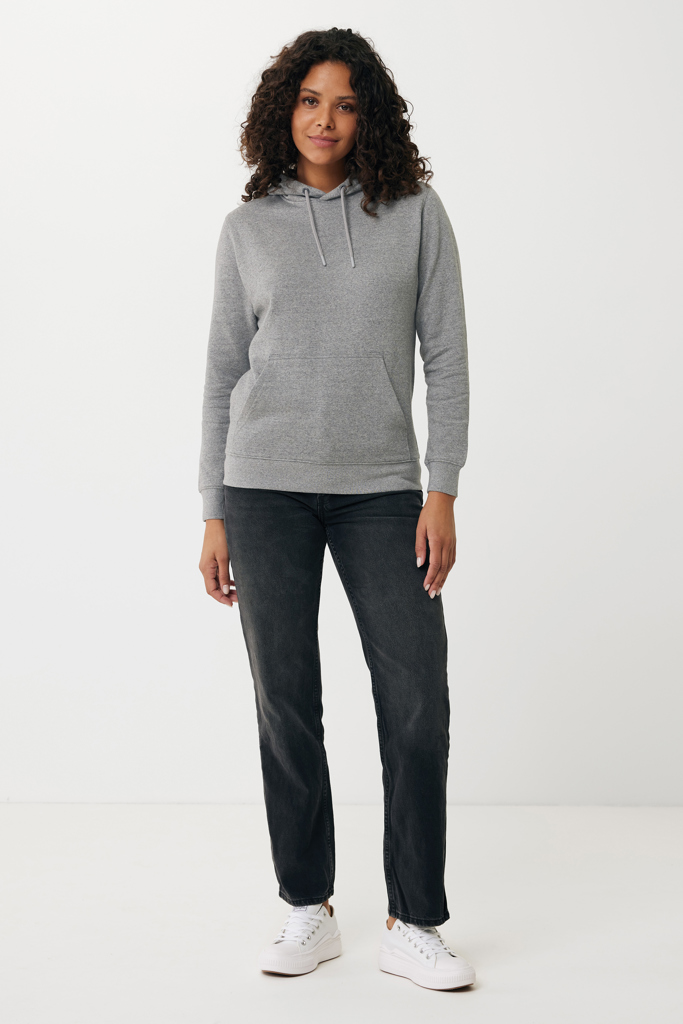 Sweater à capuche léger en coton recyclé Rila, light heather