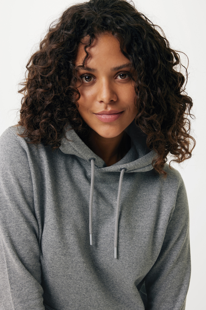 Sweater à capuche léger en coton recyclé Rila, light heather