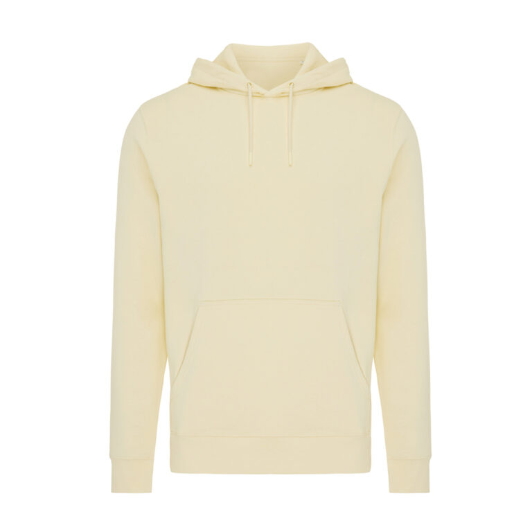 Rila lightweight recycled cotton hoodie, cream yellow