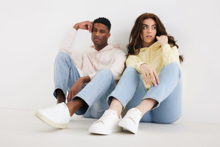 Rila lightweight recycled cotton hoodie, cream yellow