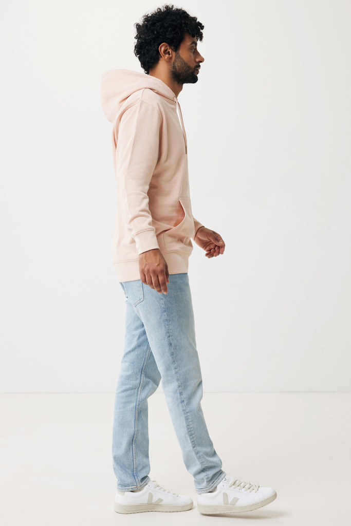 Rila lightweight recycled cotton hoodie, peach nectar