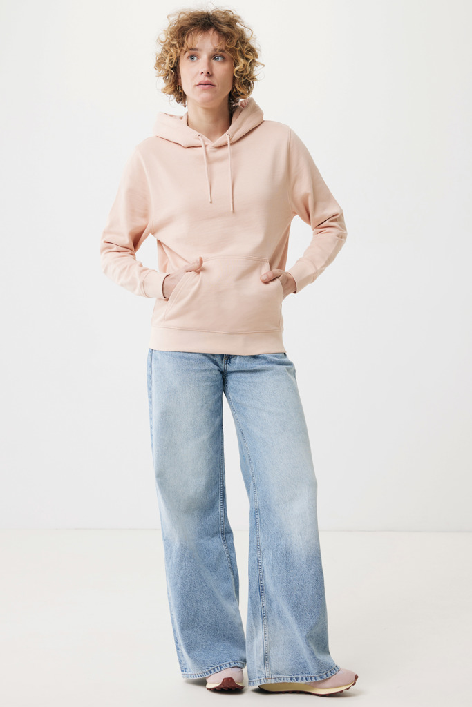 Rila lightweight recycled cotton hoodie, peach nectar