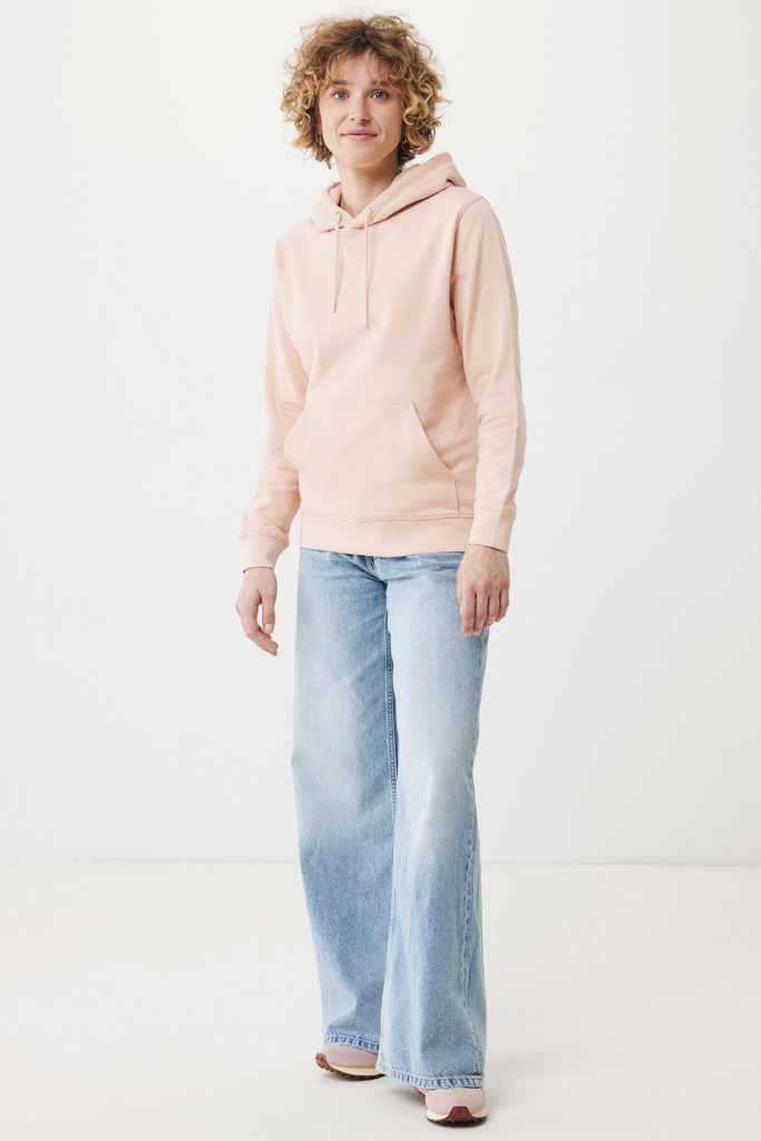 Rila lightweight recycled cotton hoodie, peach nectar