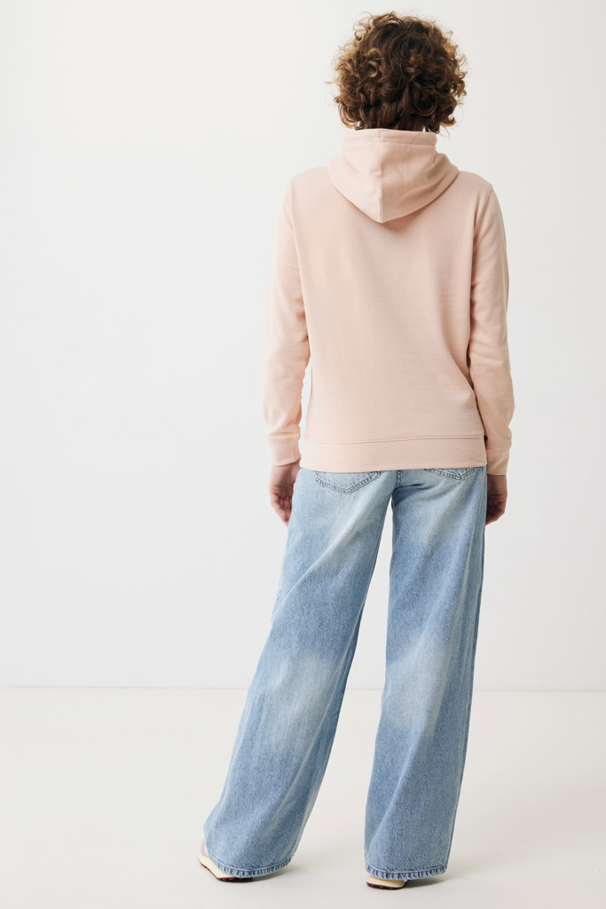 Rila lightweight recycled cotton hoodie, peach nectar