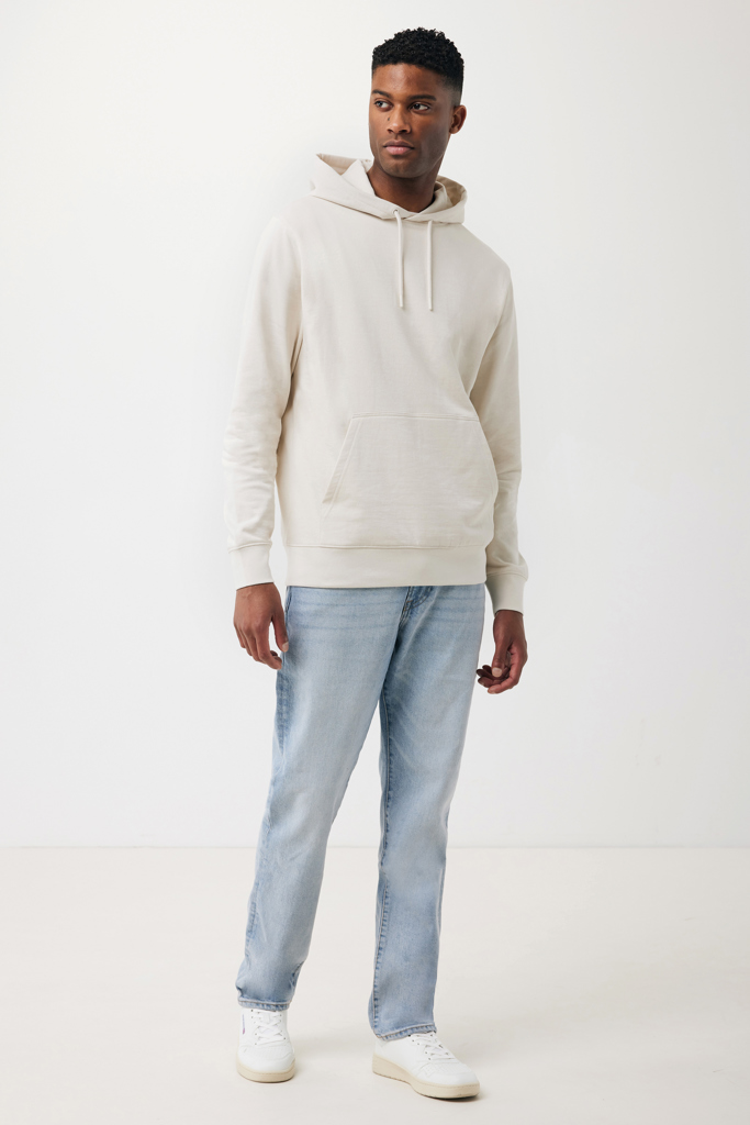 Sweater à capuche léger en coton recyclé Rila, ivory white