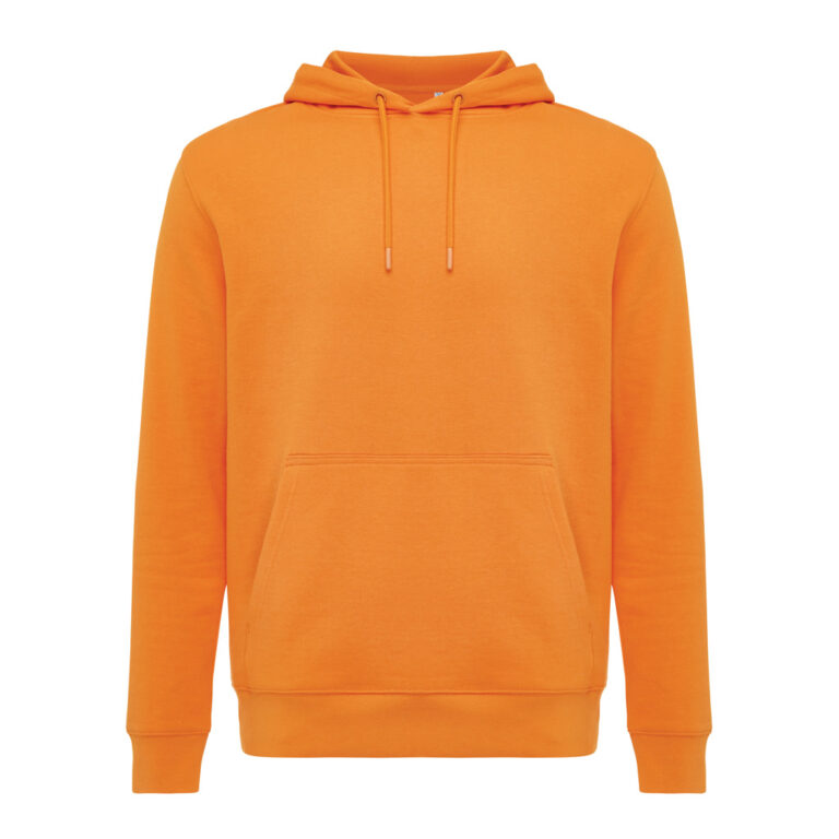 Felpa con cappuccio Rila in cotone riciclato, arancione